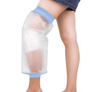 Genouillère de douche imperméable pour adultes après une intervention chirurgicale, protection de jambe réutilisable pour le bain et le