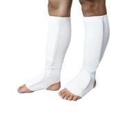 Genouillère De Protection Eva En Coton Pour La Maï Chi Do Protection De La Cheville Anti-Dérapante Absorbant La Sueur Couleur Blanche Taille Xs