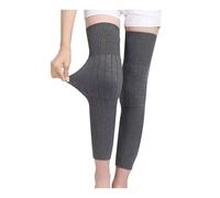 Genouillère De Sport Jambières en Tricot Côtelé, Longues Genouillères Chaudes, Adaptées Aux Sports for Hommes Et Femmes Genouillère Travail(G,XXL)