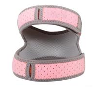 Genouillère de sport pour femme, conçue pour la course et l'entraînement élevé avec une circulation d'air améliorée et un contrôle de serrage personnalisable (rose)