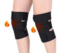 Genouillère de thérapie magnétique chauffante, Genouillères chauffantes, réglable, support de soutien de l'arthrite pour le soulagement de la douleur, pour les femmes et les hommes, 1 paire