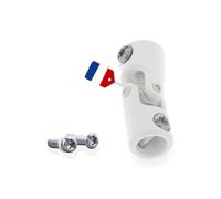 Genouillère d'entraînement F781E pour volet roulant - Joint de cardan ø12 mm M5 femelle - Rotule d’articulation en aluminium - Acier haute résistance - Compatible manivelle et sortie de caisson