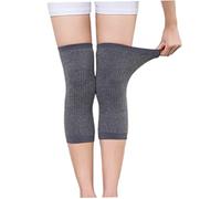 Genouillère d'hiver pour hommes et femmes, genouillères, manchon extensible, thermique, épais, en laine de cachemire, support pour tendinite, soulagement de la douleur, récupération à vélo, 1 paire d