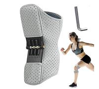 Genouillère - Genouillère chargée à ressort respirant réglable - Rembourrage stabilisateur pour genou avec genouillère chargée à ressort pour randonnée, cyclisme, tennis
