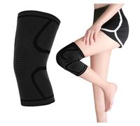 Genouillère Genouillère Sport Genouillere,Genouillere Arthrose Genou Genouillères pour Femmes/Hommes,Soutenir l'arthrite,les douleurs articulaires,les dommages au ligament (M- Noir Pièce unique)