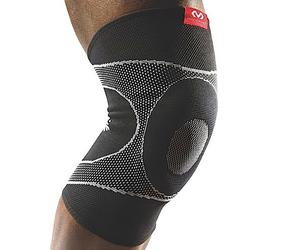 Genouillère McDavid 4-Way Elastic avec contreforts gel Noir S