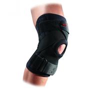 Genouillère McDavid avec baleines à ressort et bandes straps croisées-XL noir