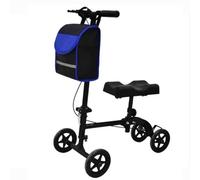 Genouillère orientable avec siège orthopédique - Capacité de 136 kg - Hauteur réglable - Trottinette pour genoux cassés, pieds et chevilles - Chariot pour adulte