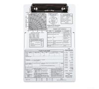 Genouillère pilote en alliage d'aluminium avec clip et sangle élastique pour bloc-notes de données de vol IFR VFR, 24,1 x 16,5 cm (VFR)