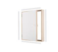 Montant de porte à hauteur de genou bois TERMO U=1,22 W/m2K Oman blanc standard