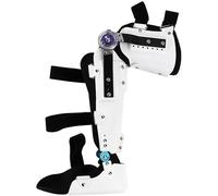 Genouillère postopératoire réglable à charnière, 1 pièce, support respirant for soulager la douleur et protéger(Right,Large)