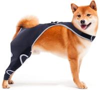 Genouillère pour chien avec harnais antidérapant respirant pour déchirure, LCA, arthrite, luxation de la rotule, post-chirurgie, protection contre le léchage (taille XS, jambe arrière droite)
