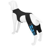 Genouillère pour Chien,Manchon De Genou Ajustable | 4 Stabilisateurs Métalliques Soutien Hanche,pour Marche, Exercice, Activités Extérieures, Parc, Plage, Maison