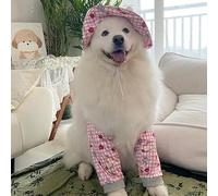 Genouillère pour chien - Respirante et mignonne imprimée - Manchon confortable pour éviter le léchage et la mastication - Pour chiens de taille moyenne et grande - Utilisation quotidienne en extérieur