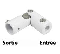 Genouillère pour volet roulant blanc diamètre 12 mm TORBEL 877900