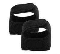 Genouillère réglable pour femme, insert en gel de silicone, compression pour la course à pied, le tennis, le basket-ball, l'entraînement physique, maille respirante (noir-2 pièces)