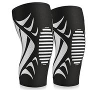Genouillère respirante antidérapante pour homme et femme, genouillère pour la course, le basket-ball, l'haltérophilie, la gym, pour soulager les douleurs articulaires - XL : 48-55 cm