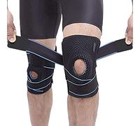Genouillère Sport 2pcs, OFUN Compression Élastique Réglable Genouillère avec stabilisateurs latéraux et coussinets en gel pour un parfait soutien du genou, pour le fitness, volley-ball, crossfit