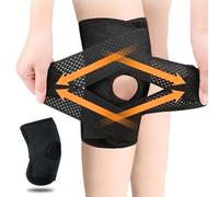 Genouillère Sport,Genouillère avec Stabilisateurs Latéraux,Genouillere Arthrose Genou,Réglable de Grande Taille Genouillère Rotulienne et Ligamentaire,pour la Douleur au Genou Déchirure du Ménisque,L