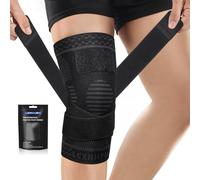 Genouillère Sport, Réglable Genouillere Arthrose Genou pour Homme et Femme, Genouillère de Compression Pour Ligamentaire,Arthrite,Déchirures du Ménisque,Soulagement Douleurs Genou, Course, XL