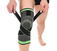 GenouillèRe Support Bandage Nylon Sport Compression Mancheve Attelle Genou (Color : Green, Size : L1)