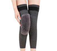 GenouillèRe Travail Genouillères en laine de cachemire, 2 pièces, genouillères thermiques chaudes for l'hiver, for le soulagement, le Ski, le cyclisme, la course à pied Coussins Pour Genoux(Gray Velve