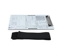 Genouillères aviation en aluminium, 24,1 x 16,5 cm IFR/VFR Pilot avec clip en métal et sangle élastique pour l'enregistrement des données de vol (VFR+A)