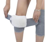 Genouillères Chaud Épais Hommes Femmes Hiver Peau de Mouton Laine Thermique Genou articulations chauffes Coussinets Flexibles Protecteur épais Couleur Unie Chaleur Genouillere Arthrose Genou (Color :