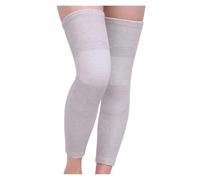 GenouillèRes Chaudes 1Pair Long Kneepad Calf Leg Knee Pad Warm Support High Elasticity Sports Outdoor Guard Protect(Gray,XL)