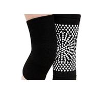 GenouillèRes Chaudes 2Pcs Self Heating Support Knee Pad Brace Warm For Pain Relief Injury Recovery Belt Massager Leg Warmer(Black,M for weight 40-60KG)