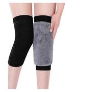 GenouillèRes Chaudes Winter Plush Knee Pad Thermal Braces For Seniors Women Men Elastic Warm Leg Sleeves Office Rest(Black,XL)