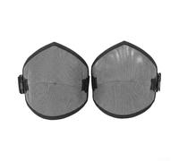 Genouillères de cyclisme légères, doublure en polaire coupe-vent, sangles réglables à porter sur les motos et vélos (non polaire)