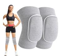 Genouillères de sport,genouillères de volley-ball,genouillère travail,genouillère danse avec éponge douce pour filles et femmes, genouillères réglables pour volley-ball, danse, yoga, sport-Gris(S)