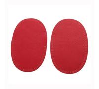 Genouillères élastiques pour vêtements Lot De 4 Patchs Ovales En Similicuir For Coudes Et Genoux, À Coudre, For La Réparation Pulls, Vêtements Vestes(Red)
