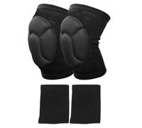 Genouillères En Éponge 2 Pièces Et 2 Protège-Poignets De Sport, Équipement De Protection Sportive, Genouillères Élastiques Antidérapantes, Genouillères Anti-Collision