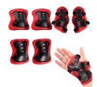 Genouillères et coudières pour jeunes, ensemble d'équipement de protection pour | Protections pour coudes, genoux et poignets pour filles - Kit de genouillères, coudières et poignets pour patins à rou