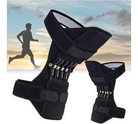 Genouillères Knee Protector Joint Support Knee Pads Breathable Non-Slip Power Lift Knee Pads Rebound Spring Force Knee Booster Leg Protector,Black