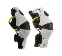 MOBIUS Orthèses X8 (la Paire) -Blanc/Jaune-Small Genouillères Mixte Adulte, FR : S (Taille Fabricant : S)