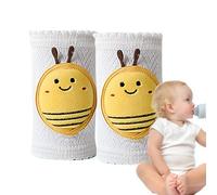 Genouillères pour bébé - Protection de sécurité pour ramper, coussin de jambe pour bébé | Ensemble de genouillères douces et respirantes avec poignée antidérapante pour les tout-petits qui apprennent