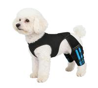 Genouillères pour chien pour la patte arrière - Bandage réglable pour l'articulation postérieure - Support en métal solide - Aide à la stabilité des jambes - Pour les jolies, les activités de plein