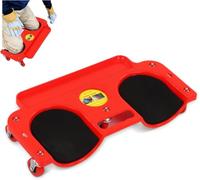 Genouillères Roulantes avec Plateau à Outils et 5 roulettes Pivantes, Creeper à Genoux ABS pour Carrelage, Réparation Auto, Peinture, Capacité 250 lbs, Support Ergonomique