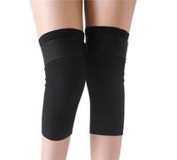 Genouillères Velcro, Manchons, jambières, guêtres de Bottes, Ruban Magique, Sport, récupération, Unisexe, sur-Matelas, Protection d'entretien des Bas pour Le Ski, Le Cyclisme, la Danse(30cm Black,M)