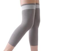 Genouillères Velcro, Manchons, jambières, guêtres de Bottes, Ruban Magique, Sport, récupération, Unisexe, sur-Matelas, Protection d'entretien des Bas pour Le Ski, Le Cyclisme, la Danse(50cm Grey,M)