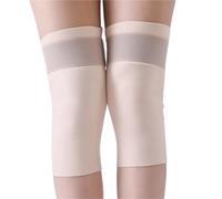 Genouillères Velcro, Manchons, jambières, guêtres de Bottes, Ruban Magique, Sport, récupération, Unisexe, sur-Matelas, Protection d'entretien des Bas pour Le Ski, Le Cyclisme, la Danse(30cm Beige,XL)