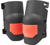 VEVOR Genouillères de travail extra épaisses avec coussin en mousse, genouillères de protection professionnels et confortables, pour toiture, jardinage et sol, pour hommes et femmes, noir et orange