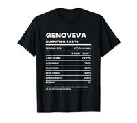 Genoveva Valeur Nutritive Nom Drôle T-Shirt