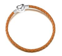 GENPICONG 1 Bracelet en Cuir avec chaîne de Base pour Bracelet Pandora Original, Bijoux pour Femme, Cadeaux pour la Saint-Valentin