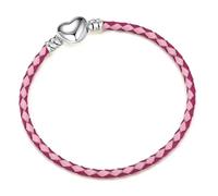 GENPICONG 1 Bracelet en Cuir avec chaîne de Base pour Bracelet Pandora Original, Bijoux pour Femme, Cadeaux pour la Saint-Valentin