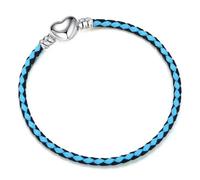 GENPICONG 1 Bracelet en Cuir avec chaîne de Base pour Bracelet Pandora Original, Bijoux pour Femme, Cadeaux pour la Saint-Valentin
