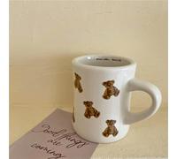 GENPICONG 1 pcs Céramique Cute Coffee Mug Chocolate Bear Mug Girl Retro Coffee Cup Afternoon Tea Cute Ceramic Mugs 300 ml